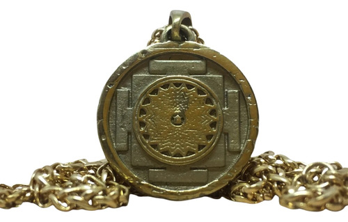 Medalla Shiva Yantra, Collar Personalizable, Hecha A Mano