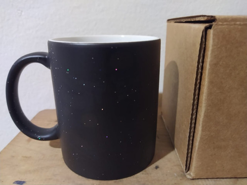 Imagen 4 de 4 de Taza Magica Glitter La Noche Estrellada De Vincent Van Gogh