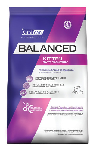 Vitalcat Balanced Gato Kitten 2 Kg
