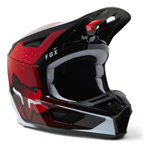 Casco Motocross Fox   V2 Vizen - Rojo