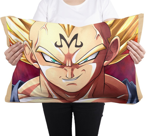 Cojin Almohada Majin Vegeta Dragon Ball Z Anime Art Unico