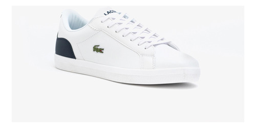 Tenis Lacoste Lerond Piel Y Sintetico Premium Blanco Hombre