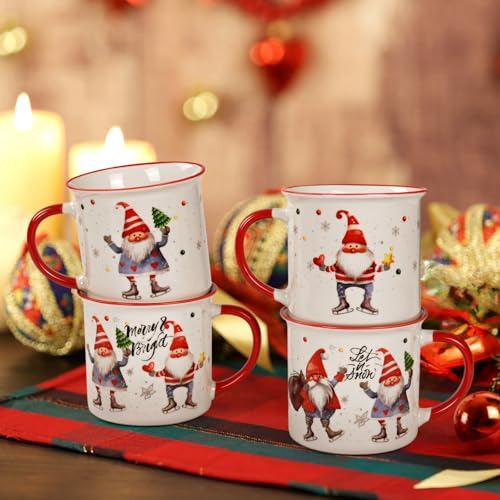 Tazas De Navidad Homlouue, Set De 4 Tazas De Navidad, Tazas