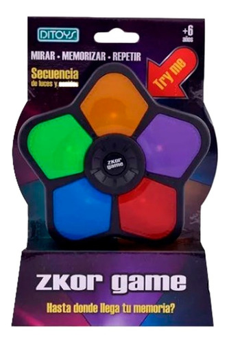 Juego Memoria Zkor Game Luz Y Sonido Tv Original Ditoys