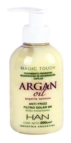 Han Magic Touch 2 En 1 Aceite De Argan Anti Frizz Filtro Uv