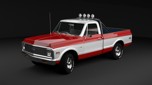 Poster Chevrolet C10 - 1974 - A Todocolor 60x40