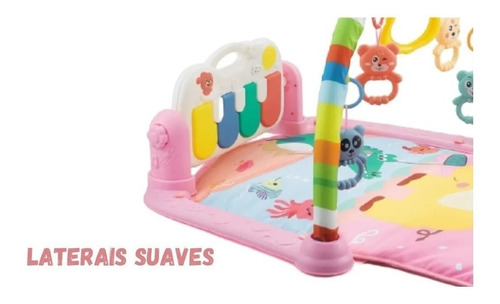 Imagem 5 de 7 de Tapete De Atividades Multifuncional Musical Alegria Rosa