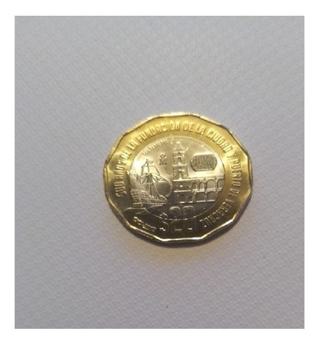 Moneda De $20 Puerto De Veracruz