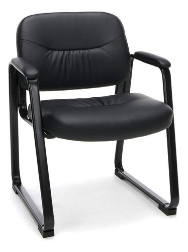 Ofm Ess-9015 Silla Auxiliar Ejecutiva De Cuero Con Base De T