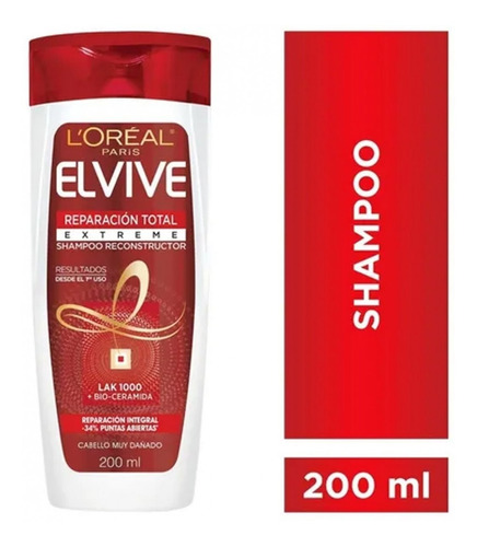 Shampoo Reparación Total Extreme Elvive L´oréal Paris 200ml