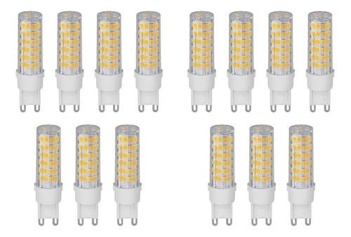 14 Lámpara De Led, 4 W, Base G9, Foco Cápsula, Luz Cálida Luz Blanco Cálido