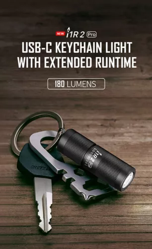Mini Linterna NEXTORCH de luz LED, 700 lúmenes, llavero y cable USB -  Productos