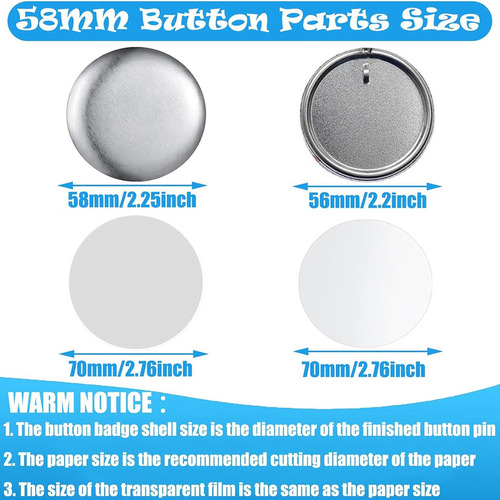 Suministros De Llaveros Button Maker, Kit Para Hacer Alfiler