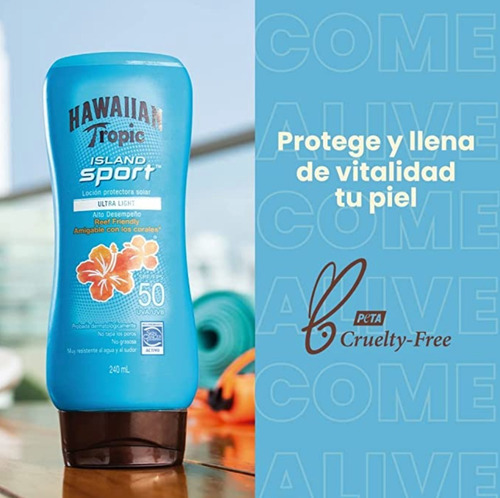 Protector Solar Hawaiian Tropic Island Sport Fps 50 240 Ml