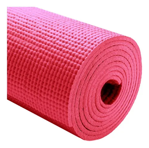 Colchoneta Mat Yoga Fitness Pilates 5mm + Bolso Enrollable Color Variado