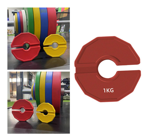 Pesas De Micos De Micro Placa De Gimnasio 1 Kg Rojo