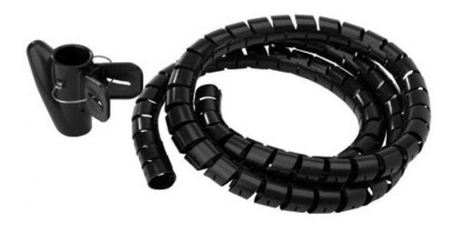 Tubo Organizador De Cables, Tipo Espiral, Negro
