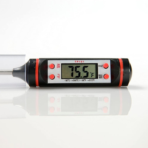 Termometro Digital Cocina Con Pila Pincha Carne Waterproof