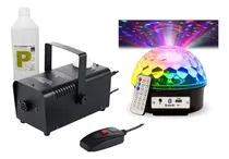 Comprar Maquina De Humo +bola Astro Luces Led +1litro ,fiesta,evento
