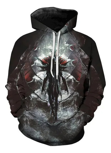 Sudadera Informal Con Capucha 3d Baldurs Gate 3