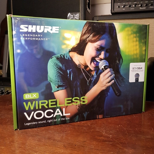 Shure Blx24br/b58-j10 Microfone Sem Fio Beta58 Para Vocais