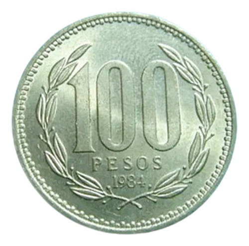 Moneda 100 Pesos Chile 1984 Unc Coleccion Nueva