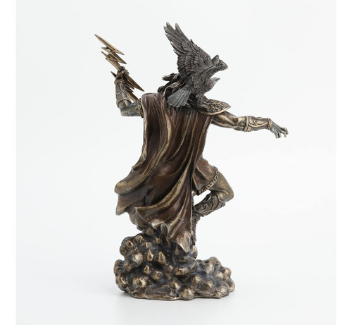 Estatua De Zeus Con Trueno Y Águila