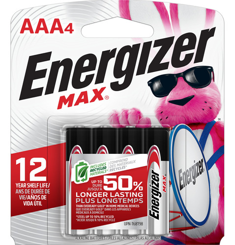 Pila Alkalina Aaa Energizer 4pk