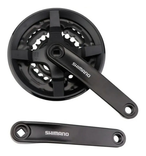 Plato Palanca Shimano Ty301 Tourney 42-34-24 Con Cubre