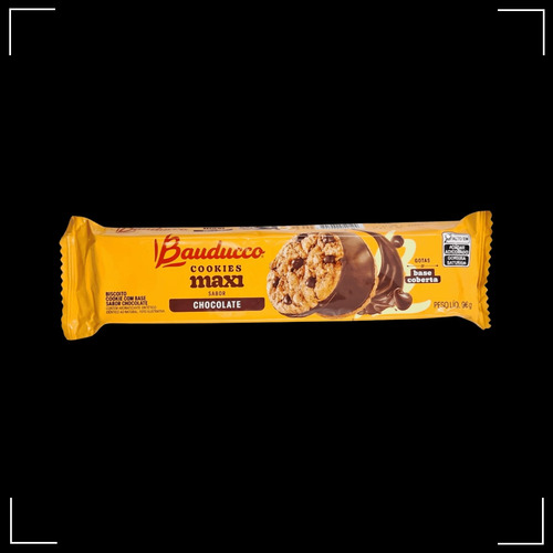 Biscoito Cookie Maxi Chocolate 96g Bauducco - Kit 3 Un