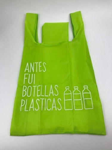 Bolsa Compras Reciclada De Botellas Plástico, 10 Unidades