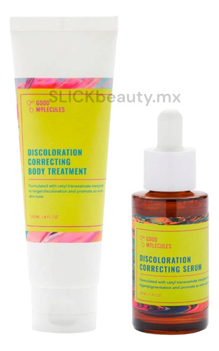 Good Molecules Discoloration Correcting Serum+body Treatment