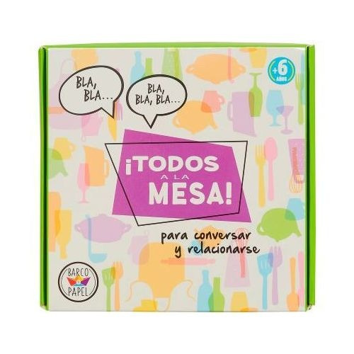Imagen 1 de 9 de Juego De Mesa Infantil Didáctico ¡TodosA La Mesa! De Barco de Papel Para Conversar y Relacionarse