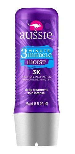 Tratamento Aussie Moist 3 Minutos Miraculosos 236ml