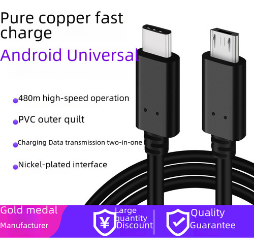 Cable De Carga Rápida Tipo C A Micro Usb Con Otg