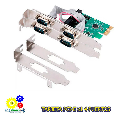 Tarjeta Delta Pci-e X1 4 Puertos Seriales Db9