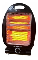 Comprar Estufa halógena quarzo con mallado 2 niveles 400\u002F800w Winco color negro
