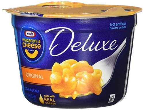 Kraft Macaroni & Cheese Deluxe, Originales Cheddar Copas Paq