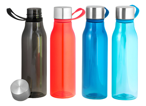 Garrafa Squeeze De Agua Academia 590ml Cor Preto