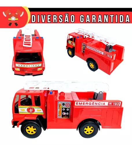 Caminhão de Bombeiro de Brinquedo Pequeno - Diverplas