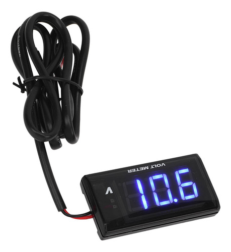 Voltímetro Universal Ultradelgado Con Pantalla Lcd Azul Para