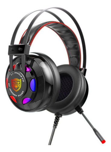 Diadema Gamer Rgb Microfono V10