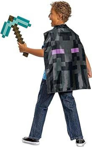 Espada Diamante Con Capa Enderman Minecraft Disguise Color Azul Acero