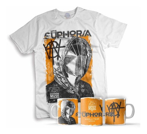 Combo Playera + Taza Muse Will Of The People Tour 2023 Mexic