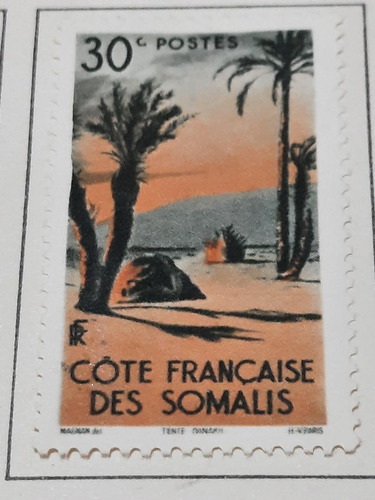 Estampilla Cote Francaise Des Somalis 2434 A1