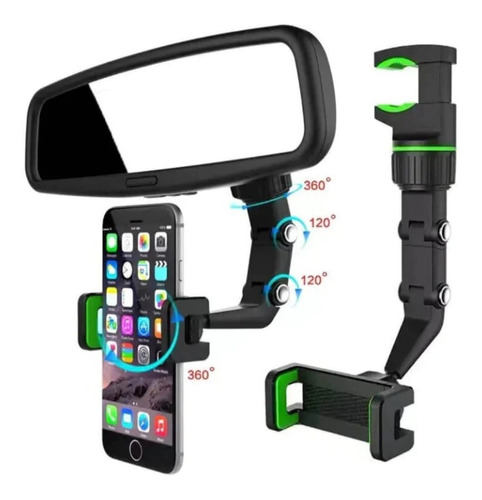 Soporte Holder Para Celular En Espejo Retrovisor De Carro