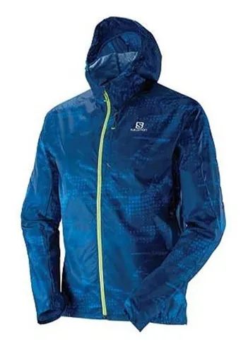 Campera Salomon Fast Wing Graphic Hoodie Hombre Packable