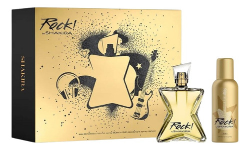 Perfume Shakira Rock Estuche Edt 80ml + Deo 150ml Mujer