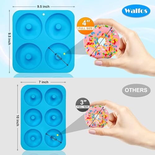 Molde De Silicona Para Donas De Tamaño Completo De Walfos -