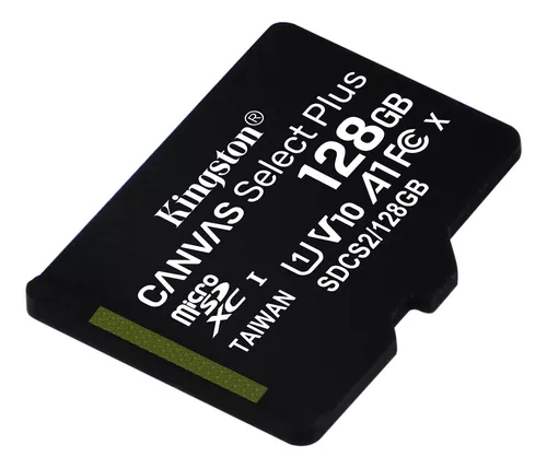 Tarjeta de memoria Kingston SDCS2SP Canvas Select Plus con adaptador SD  128GB